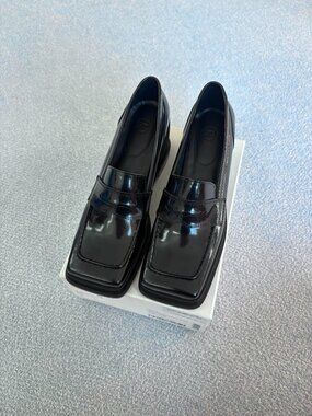 Recto Black Penny Loafers | EU 39 | Brand New in Box